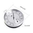 Outdoor Indoor Thermometer Hygrometer Temperature Humidity Meter Metallic HT9100