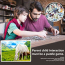 1000pcs DIY Horses on Grassland Puzzle Educational Learning Assembling Toys