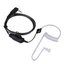 2 Pin Headset Flexible Acoustic Tube PTT MIC Earpiece Earphone for Baofeng