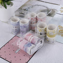 8Pcs/pack Cute Tape Set Petal Flower Sky Sea Paper Masking Tape TaME