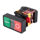 AC 220V Yellow Light ON-OFF START STOP Momentary Push Button Switch 1 NO 1  O3J1