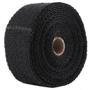 Roll 5M Black Fiberglass Exhaust Manifold Header Pipe Heat Wrap Tape +4 TiesRly
