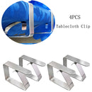 4Pcs Stainless Steel Table Cloth Clip Tablecloth Clamps Holder For Party Wedding