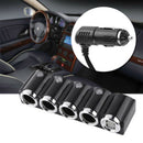 Car Dual USB One For Four Belt Switch Car Cigarette Lighter Charger Double NTC
