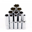 11 pcs 1/4 inch Drive Deep Socket Set CRV Hand Tools 6 Point Long Socket He