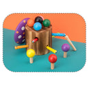 Wood Mushroom Roof Catching Worm Insect Magnet Stick Kids Games Educational