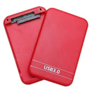 2.5 inch SATA 2 to USB3.0 HDD SSD Case External Hard Disk Enclosure (Red)