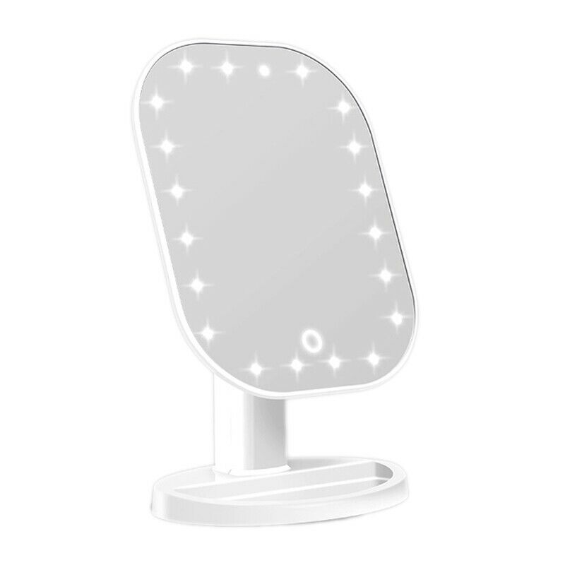 Touch Dimmer Led Mirror Press Screen Makeup Mirror Luxury Mirror with 20 Le I8E7
