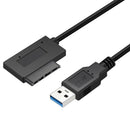 7+6 13Pin Slimline SATA DVD/CD Optical Drive to USB 3.0 for Laptop Cable Adapter