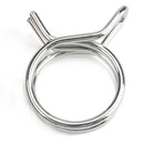 100pcs 12 Sizes Double Wire Spring Hose Clamps Fuel Line Hose Tube Clip Assorted