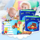 Colorful Cute Traffic Vehicles Baby Cloth Book Early Learning Quiet Books
