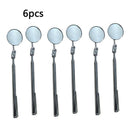 6x Stainless Steel Telescopic Inspection Round Mirror Car Extending Vie TEV