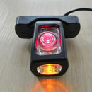 2X Recovery Side Rear Rubber Marker Outline Led Red White Amber Lights Lamp
