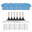 6pcs Side Brushes & 5pcs Filter 5pcs Mop