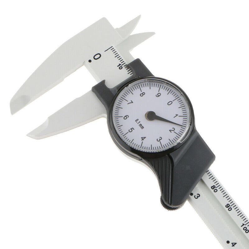 150 mm 6 inch Dial Caliper Plastic Vernier Meter Outside Inside   Black