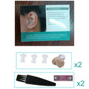 2 x Invisible Mini In Ear Digital Hearing Aids Sound Amplifier Enhancer 4000Hz #