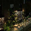 2pcs Warm Light Solar LED Net Cover Light Outdoor Waterproof Ground Lamp