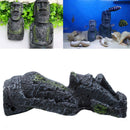 Easter Island Ancient Statue Fish Tank Craft Aquarium Accessory Decor Ornament