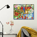 Full Drill Round Diamond Painting Home Decor Mosaic (B3339 Berries Birds)