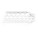 Template Ruler Measuring Circle Plastic Round Drawing Drafting Supplies Tool FT
