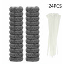 24pcs/set Removers Cleaning Tool With Nylon Cable Ties Washing Machine Lint Trap