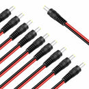 10Pcs 12V 5.5x2.1mm Male + Female DC Power Socket Jack Plug Connector Cable Wire