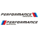 2pcs Car Stickers M Performance Limited Edition Side Door Decals (Black)
