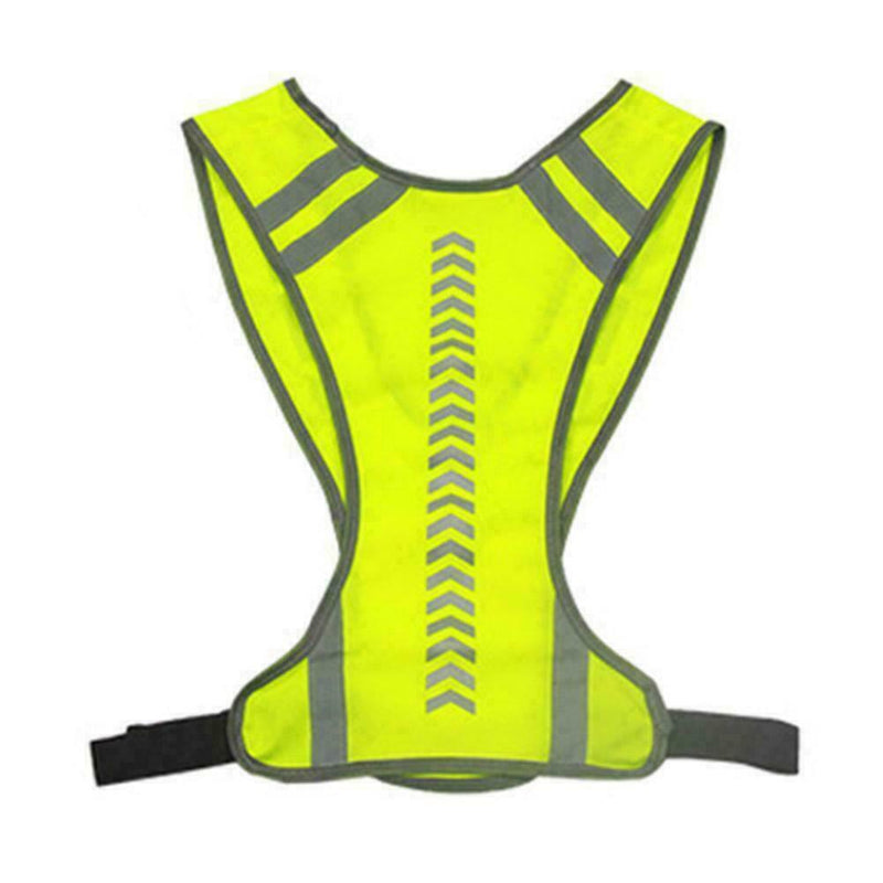 Reflective Vest Safe Jacket for Running Cycling Hiking Motorcycle Night W0B9