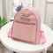 Kraft Paper Backpack Women Waterproof Travel Shoulder Schoolbags (Pink) A