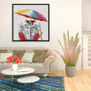 5D DIY Full Drill Diamond Painting Vacation Dog Cross Stitch Embroidery Kit