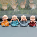 Four little monk Buddha Kung Fu lovely car decoration car accessories vehicle Cy
