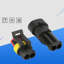2Pin 10Set Auto Car Waterproof Electrical Terminal Wire Connector Plug for Truck