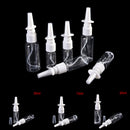 2x Transparent Plastic Nasal Pump Spray Bottles Mist-Nose Bottles 10/20/30ml!N