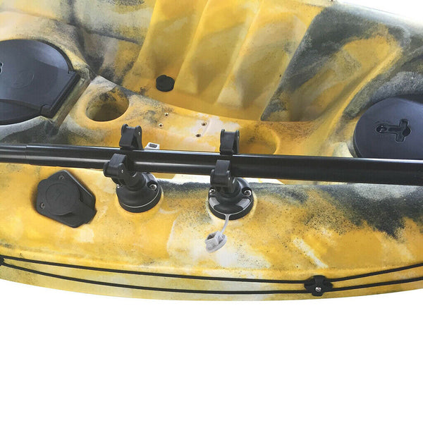 2x Kayak Paddle Clip Canoe Boat Track Rail Oars Holder Clamp SUP Leash Keeper