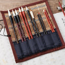 Bamboo Art Supplies Rolling Bag Ventilate Pack Moisture Proof Pen Case Curtain