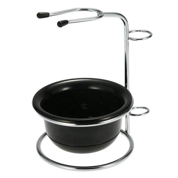shaving holder with metal, plastic shaving bowl personal shaving brush set  M6C1