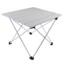 Outdoor Aluminium Folding Picnic Camping Desk Table Gray 39.5x35x32cm