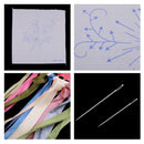 4pcs Ribbon Embroidery Kit DIY Wall Decor  Work Embroidery Frameless