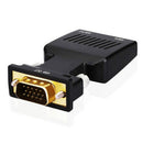 HDMI Female to VGA Male Converter with Audio Adapter SUpport 1080P Signal O