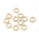10x 1/4" BSP Female Thread Brass Hex Lock Nuts Pipe Fitting Hot