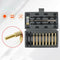 15 Pcs Brass Punch Set And Double-Sided Copper Hammer, Brass, Steel, Plastic