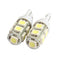 2PCS 194 168 W5W T10 9SMD-5050 LED White Light Car Tail Lamp Bulb Bright A#S