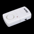 Mini Anti-Theft Security System 120dB Vibration Alarm White for Door Window