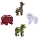 4pcs/set Durable Animal Pattern Pastry-making Mold Biscuit Mold Biscuit Cutt Kw