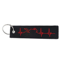 Embroidery fabric key ring car key chain pilot bag crew tag luggage key  OZ BX