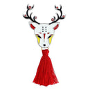Retro Tassel Brooch Deer Animal Enamel Badge Backpack Jacket Gift (Style 4) A