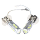 2X H3 50W 6000K High Power Car LED Bulbs Whit OZ