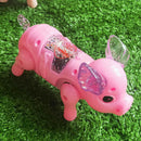 Cute Electric Music Walking Pig Toys Led Light Glow Electronic Pets Lantern Z6A5