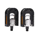 1 Pair Reflective Ball Folding Bicycle Pedal MTB Bike Anti-slip Foot Pedals