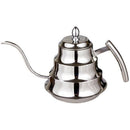 1X(Kitchen Coffee Pot Stainless Steel Coffee Drip Kettle Tea Pot, 1.2L Fine